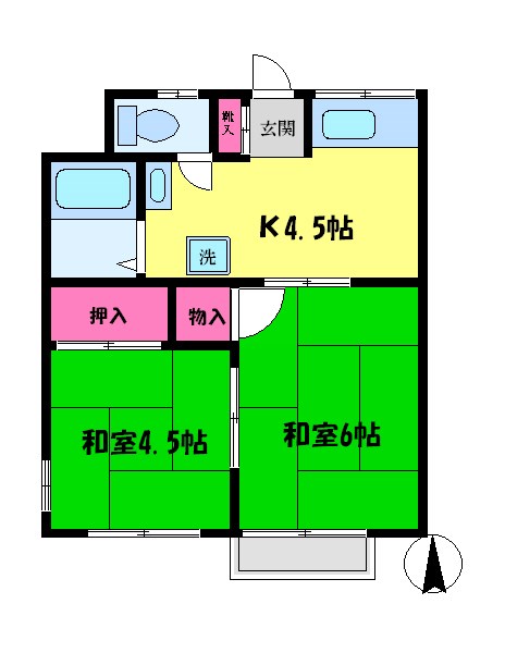 コーポラスＣ棟 間取り