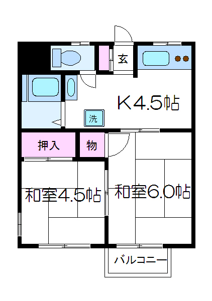 コーポラスＣ棟 間取り