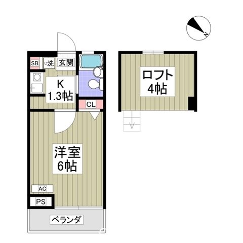 ローズアパートR14番館B棟 間取り