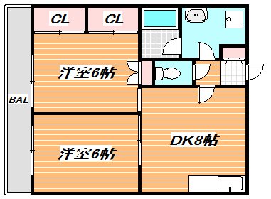 リバーリッチ第２川富ビル 間取り図