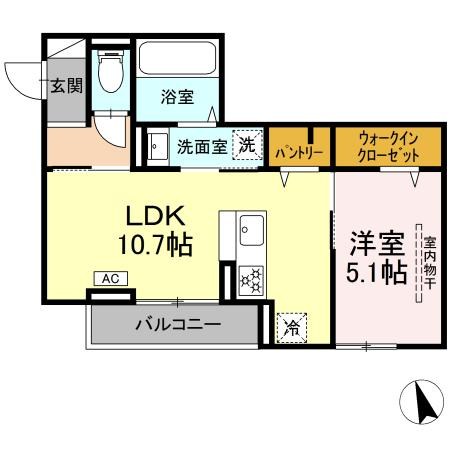 D Paina小机町Ⅱ 間取り