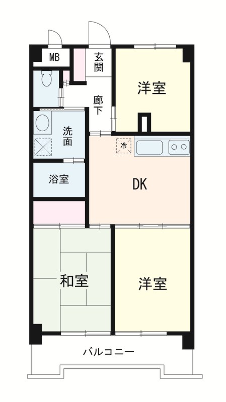 LAZ KONANDAI 間取り