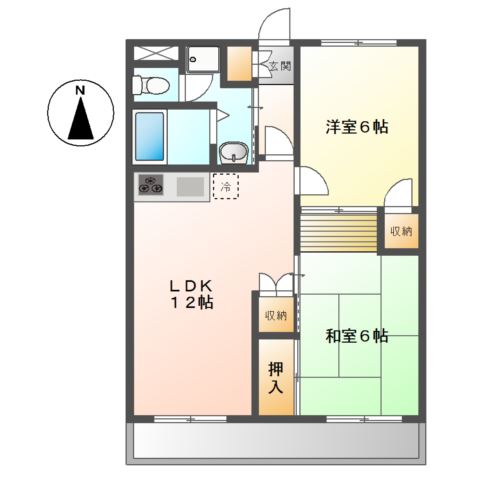 パレスサントピアⅡ 間取り
