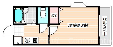 アルカサル堀江 間取り図