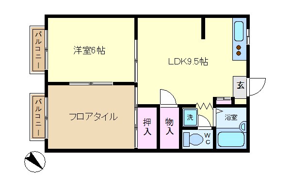 クレール新川崎 間取り