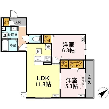 D Paina 井土ケ谷中町 間取り