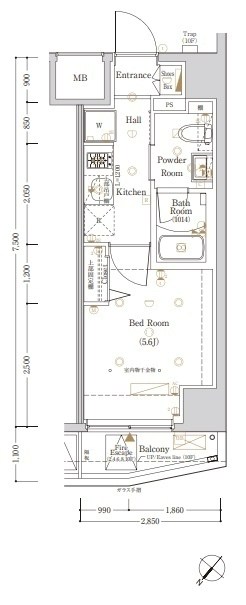 Log横浜駅東 間取り