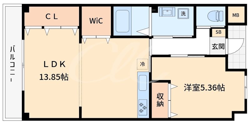 ウィンビュ三ツ沢 205号室 間取り