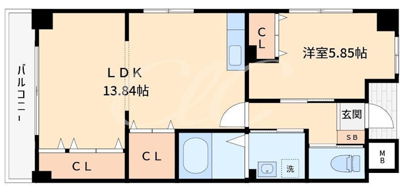 ウィンビュ三ツ沢 207号室 間取り