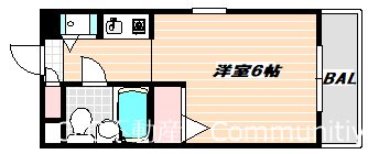 プレステージ横田 間取り図