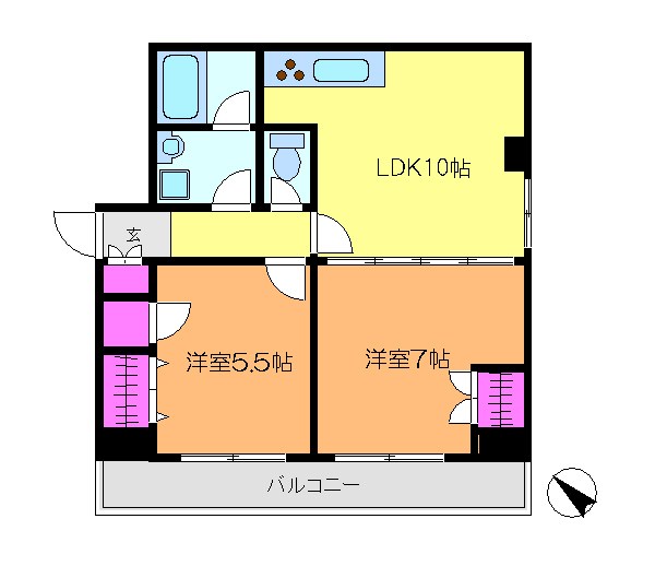 イーストフラット 間取り