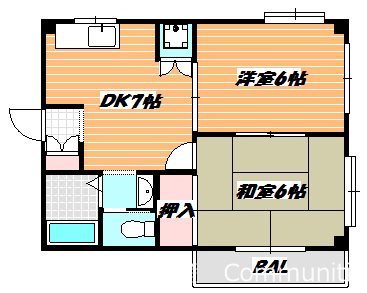 サウスコートⅡ  間取り図
