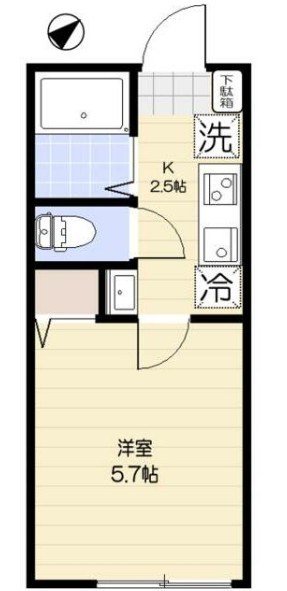 アルトハイム能見台 103号室 間取り