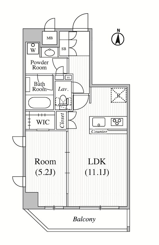 アジールコート糀谷 201号室 間取り