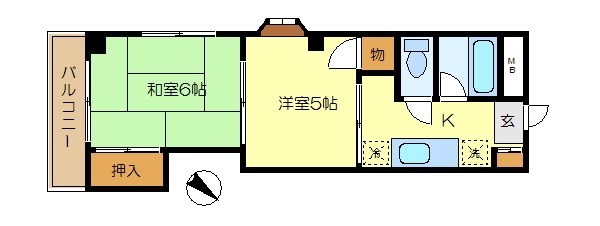 コンフォールナカトミ 間取り