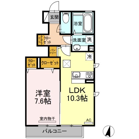 ソレイユ梶山 間取り