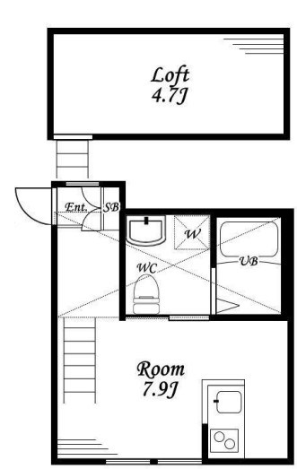 BEAMS富岡東S 104号室 間取り
