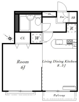 ローズガーデン１番館 間取り図