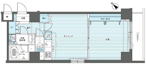 フェニックス新横濱参番館 606号室 間取り