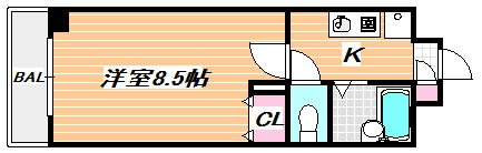 ガディス・パーク行徳壱番館 間取り図