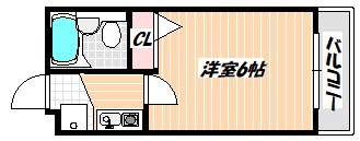 ローズアパートＲ6 間取り
