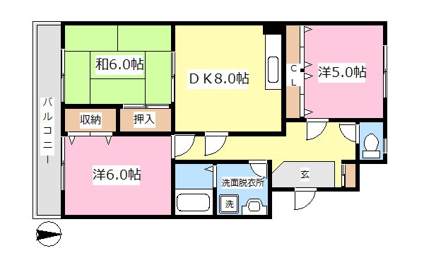 ガーデンハイツ小澤   間取り図
