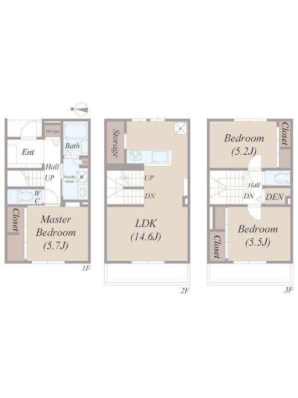 フロイデⅠ　C棟 間取り