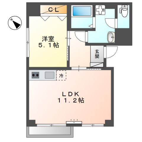 キャトルセゾン白楽 間取り