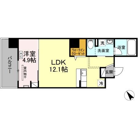 ジェイ・エス・ティ横浜東 701号室 間取り