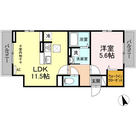 ドゥヴァンクールⅠ 間取り