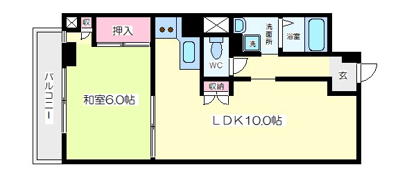 三島ビルサンパレスミシマ 間取り