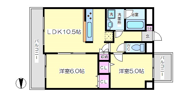 第６吉田ハイツ 間取り