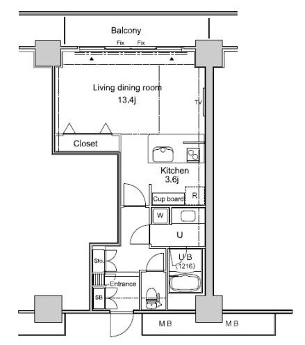 パシフィックロイヤルコートみなとみらいオーシャンタワー  間取り