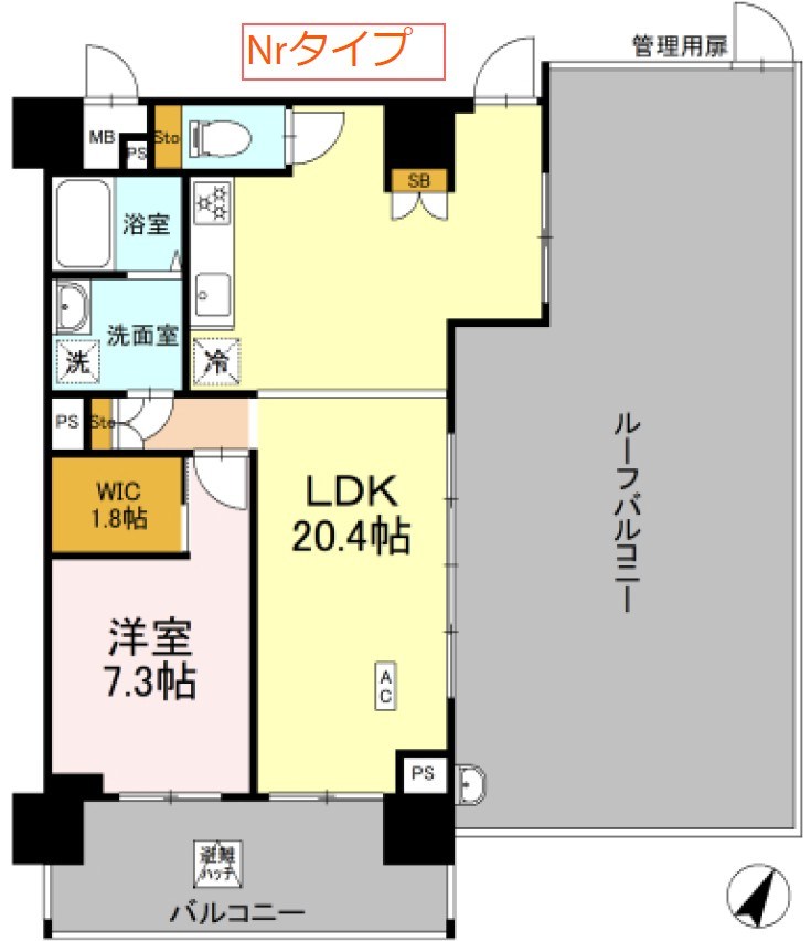 リーラ横浜川和町 903号室 間取り