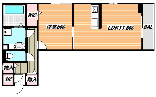 パークサイド・ハナ 間取り図