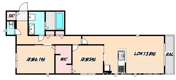 パステル・ブラン 間取り図