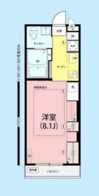 リブリ・サンシャイン日光  203号室 間取り