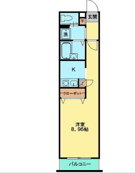 プレーンS金沢八景 103号室 間取り