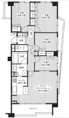 シエールグラン洋光台南公園 間取り