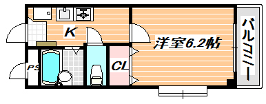 アルカサル堀江 間取り