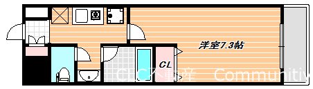 フレア堀江    間取り