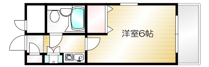 日神パレス杉田B棟 306号室 間取り