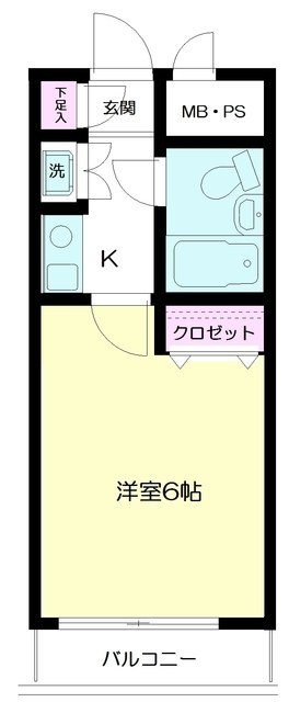 日神パレス杉田B棟 306号室 間取り