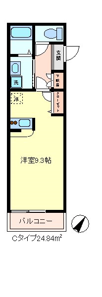 Stro heim 103号室 間取り