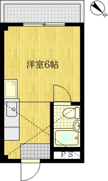 205号室 間取り