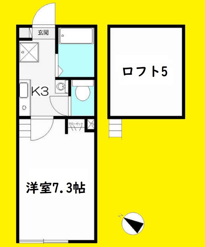 コーストライン西柴 203号室 間取り