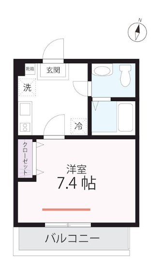 QUIET CRAB HOUSE 鶴見浅野（仮） 201号室 間取り