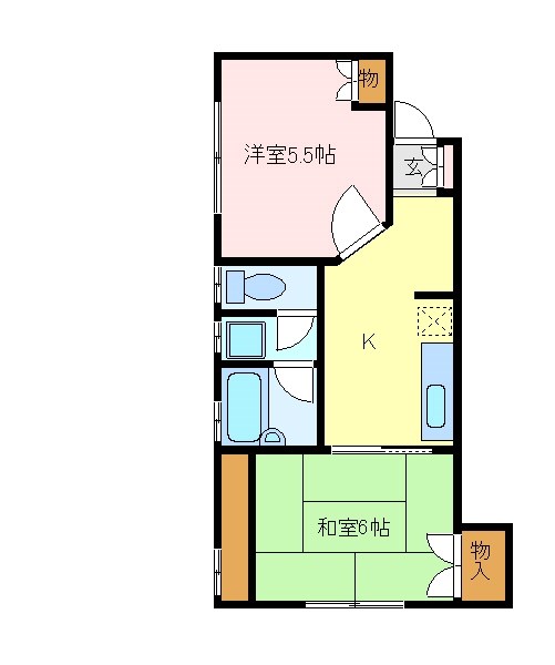 アミューズ磯子壱番館 間取り