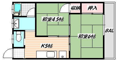 ハイツアキヤマ  間取り図