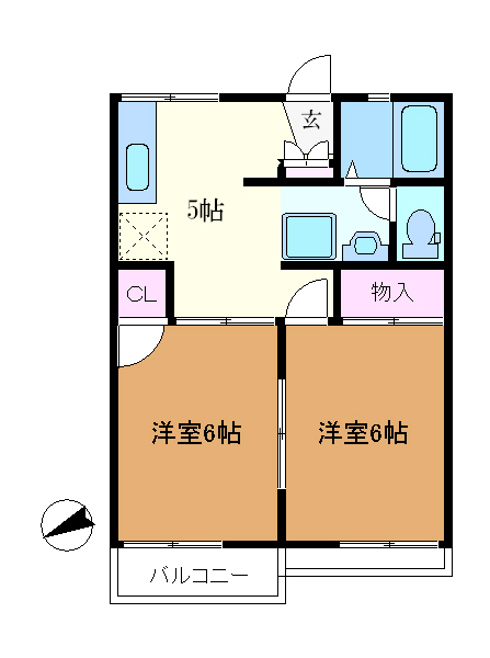 ハイツ吉田B 間取り
